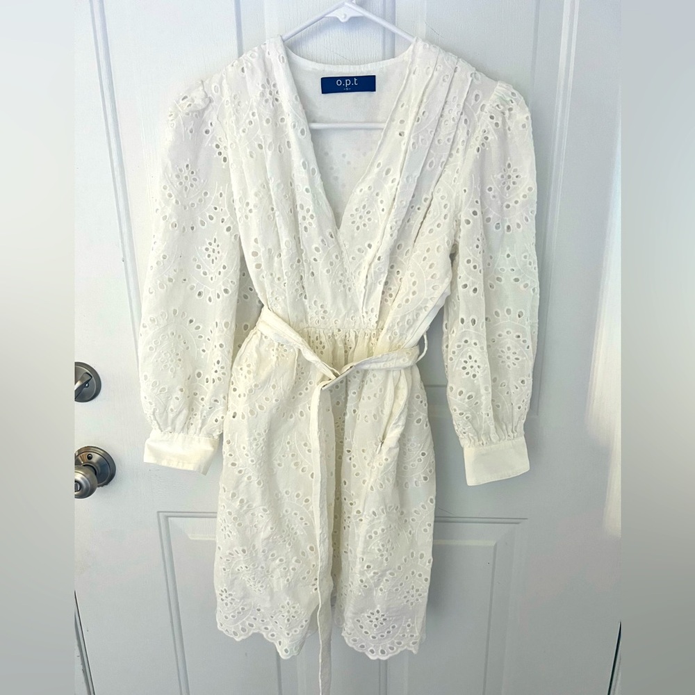 o.p.t White Lace Dress